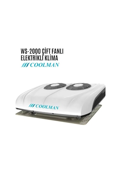 Coolman Ws-2000 Karavan Elektrikli Tavan Kliması Çift Fanlı - 12v-1159 Çok Renkli