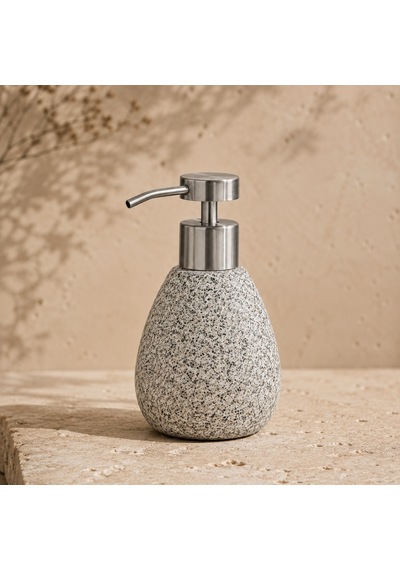 The Voguemaxima Terrazzo Desenli Sıvı Sabunluk Çok Renkli Seramik 9x16 Cm