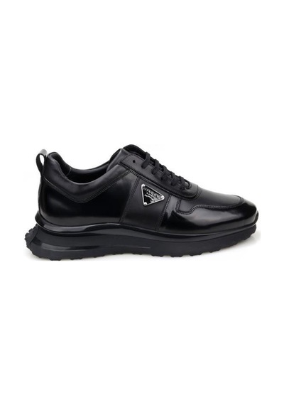 Saılors 25k-168 Erkek Hakiki Deri Sneakers Spor Ayakkabı Siyah