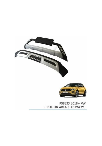 Vw T-roc Ön Arka Koruma V1 Model 2018 Sonrası Modellere Uyumlu
