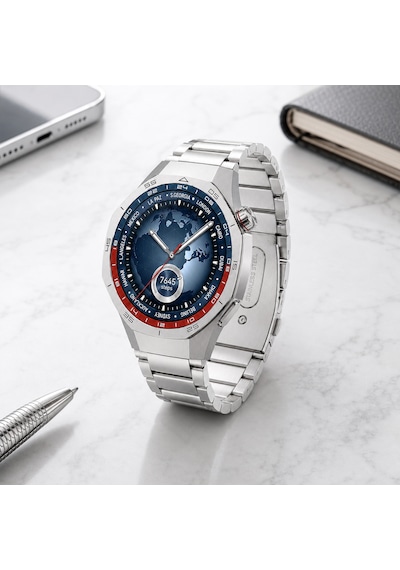 Huawei Watch Gt5 Pro 46mm İle Uyumlu Katlanır Klipsli Paslanmaz Çelik Saat Kordonu