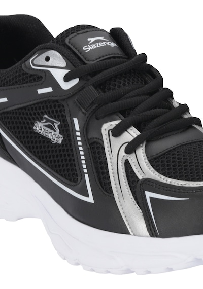 Slazenger Opsıst I Erkek Siyah / Gümüş Koşu & Yürüyüş Spor Ayakkabısı