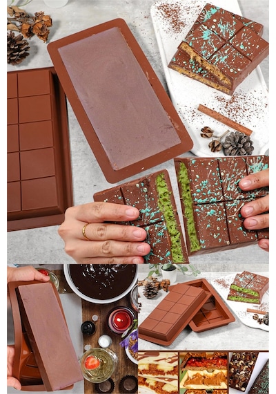 Dubai Çikolatası Kalıbı Küçük Boy Silikon Çikolata Kalıbı Diğer