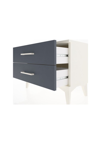 Arges Komodin 2 Çekmeceli 60x30x48 Aytaşı-antrasit Aytaşı
