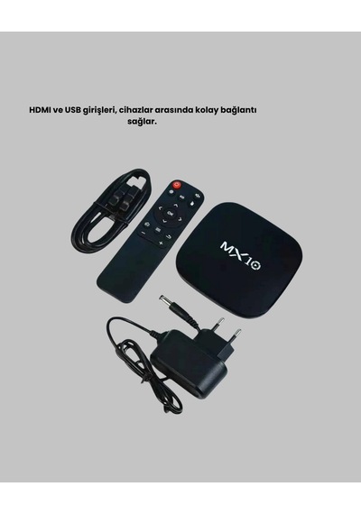 Cj Mx Box S 4k Android Tv Box - Google Asistan, Dolby Ses, 8 Gb Hafıza, Chromecast Desteği