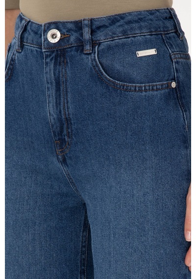 U.S. Polo Assn. Kadın Mavi Loose Cropped Jean Pantolon 50308093-DN0022