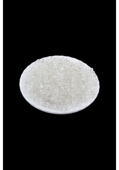 Şeffaf 4 Mm Basık Oval Akrilik Boncuk Aksesuar Takı Malzemesi 25 Gr