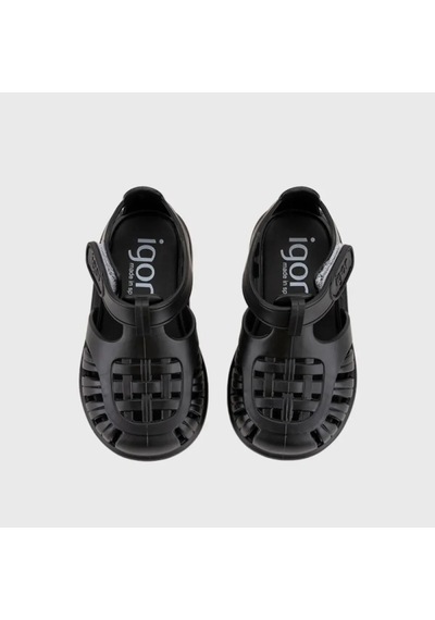 Igor Çocuk Sandalet S10271 Tobby Solıd Siyah