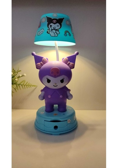 Kuromi Masa Üzeri Gece Lambası Boyut 25 Cm Çok Renkli