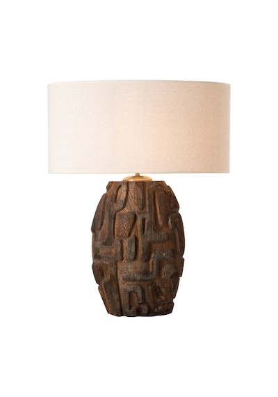 Mudo Home Carving Abajur Kahve