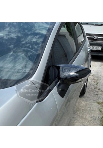 ŞüsCarOto Ford Fiesta 2008-2017 Batman Yarasa Ayna Kapağı Piano Black ABS Plastik (00)