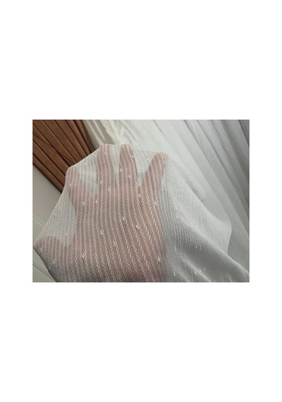 Mızraklı Fır0914 Ar03102 1/3 Sık Pileli Beyaz Tül Perde 300 X 260 Cok Renkli