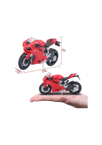 1:18 Ducati 1199 Panigale Model Motor Kırmızı 31300