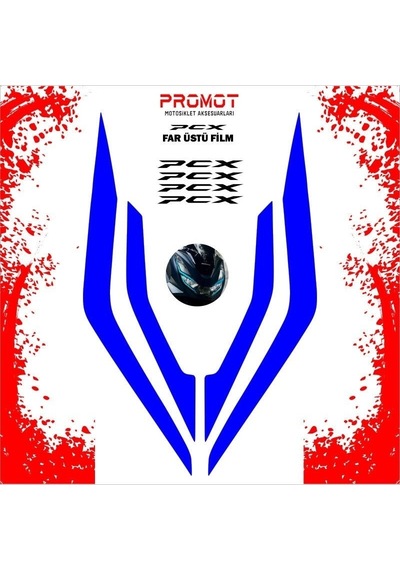 Promot Far Üstü Film Lacivert - Honda Pcx 2021-2024