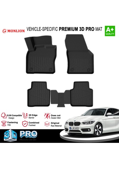 Bmw 1 Serisi F20-f21 3d Pro Havuzlu Paspas 2011-2019