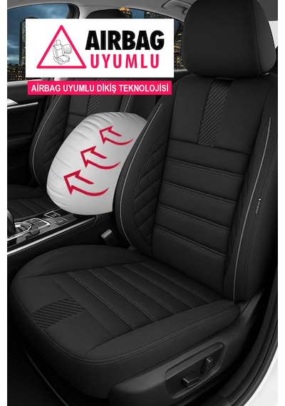 Oniks Oto Koltuk Kılıfı- Toyota Corolla-auris-yaris Uyumlu Siyah