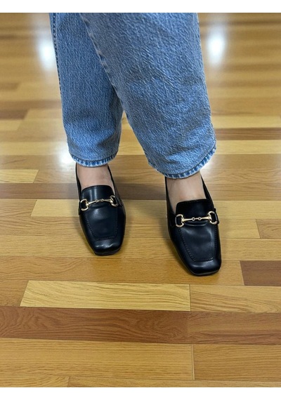 Aska Shoes Günlük Tokalı Babet 2025aska0010 Siyah