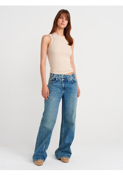 Dilvin 31853 Çift Görünümlü Top-bej Bej