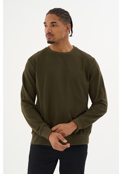 Superlife Süperlife Erkek Gri Bisiklet Yaka Ribanalı Regular Fit Sweatshirt Spr26swk930 Haki Superlife Süperlife Erkek Gri Bisiklet Yaka Ribanalı Regular Fit Sweatshirt Spr26swk930 Haki