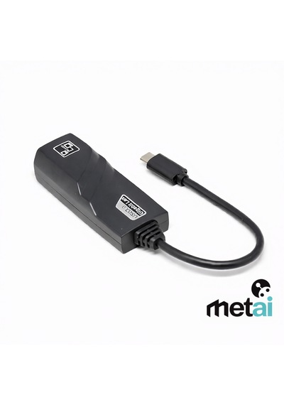 Metai Usb Type-c To Ethernet Dönüştürücü 1000 Mbps Usb 3.0 Gigabit Lan Adaptör Apple Uyumlu MacBook , Laptop, Tablet Hızlı İnternet Adaptörü