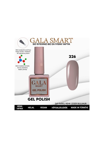 Gala Smart Classic Kalıcı Oje 10 Mle No:226