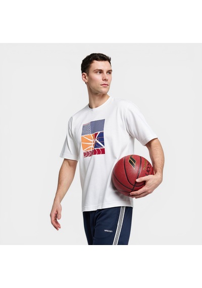 Lescon 26b-1053 Basketbol Kısa Kol T-shırt Beyaz