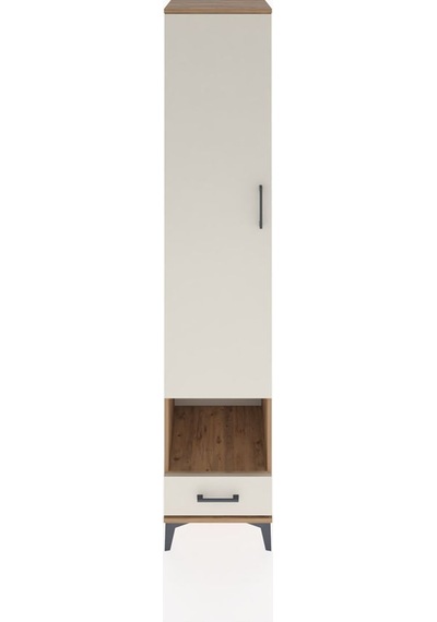 Hyperion Dolap 6 Raflı Tek Çekmeceli Tek Kapaklı 44x44x221 Çam-aytaşı Atlas Çam