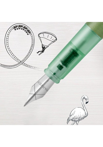 Parker Dolmakalem Vector Xl Yeşil M Uç Çok Renkli