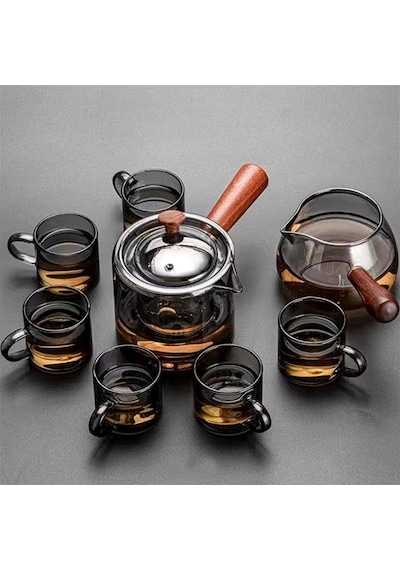 6 Adet 113ml Cam Füme Renk Fincan Espresso Kahve Fincanı Isıya Dayanıklı Çay Seti Çay Fincanı Çok Renkli