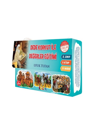 Dede Korkut'la Değerler Eğitimi Seti - 5 Kitap Takım - Ufuk Tufan - Bıcırık Yayınları