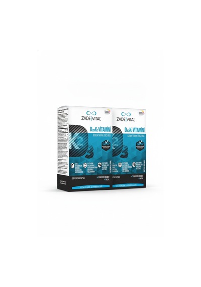 Zade Vital D3+k2 Vitamini 30 Kapsül 2 Li Set