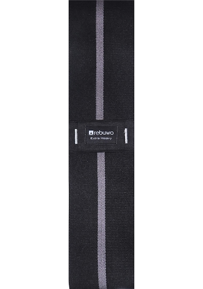 Rebuwo Extra Heavy Squat Direnç Bandı 33x8 Cm Kaymaz Fitness Egzersiz Lastiği Siyah & Koyu Gri Koyu Gri