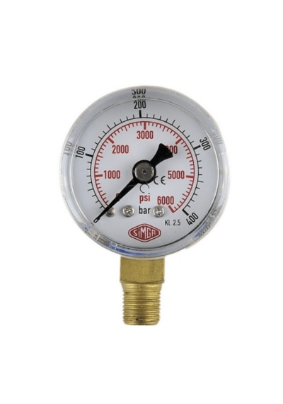 Simga 0-160 Bar Çap Ø40 Mm Alttan Bağlantılı Kuru Tip Manometre