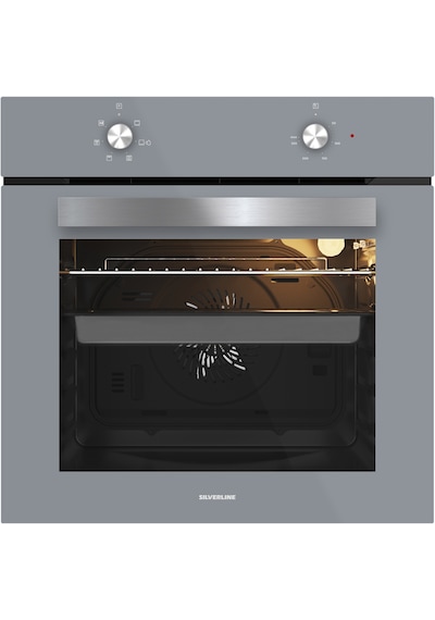 Silverline BO6501S01 + CS5349S01 +3481 Flam Gri Ankastre Set