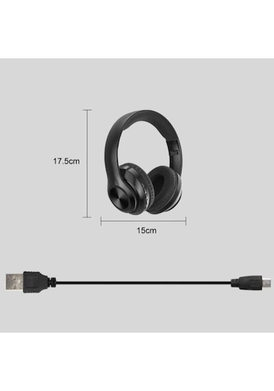 Blue Spectrum P68 Mikofonlu Sd Kart Girişli Bluetooth Kulaklık