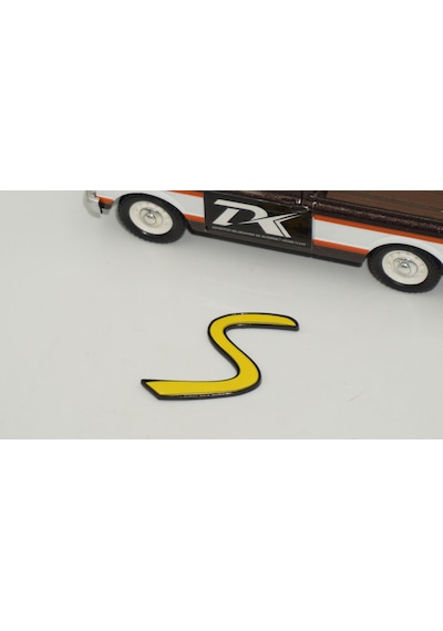Dk Tuning Mini Cooper S Bagaj Küçük Boy Siyah Sarı Logo Amblem Bagaj Arma