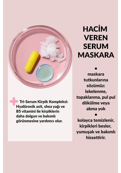 Make Up +care Serum Volume Maskara - Brown Black Diğer