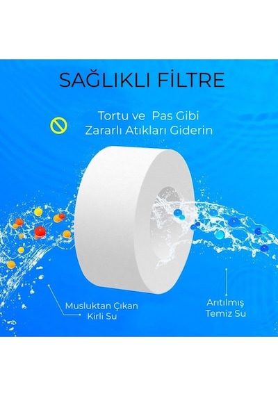 Berev  5 Adet Musluk Başlığı Filtresi- Kireç Pas Tortu Engelleyici Filtre