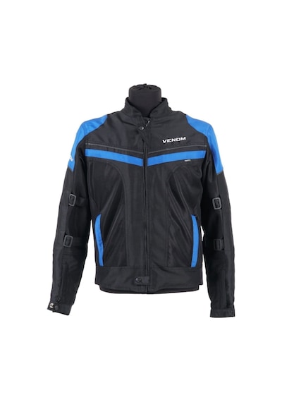 Venom Dynamic Pro Dört Mevsim Korumalı Motosiklet Montu Mavi Siyah