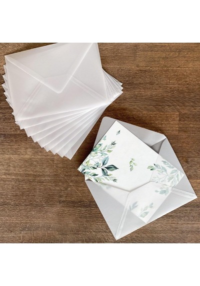 Beyaz Transparan Zarf, 13x18 Cm 10 Adet