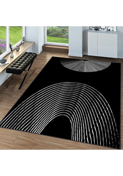 Rovigo Home Dijital Baskı Yıkanabilir Kaymaz Taban Salon Halısı RVG0086-SD906 Çok Renkli