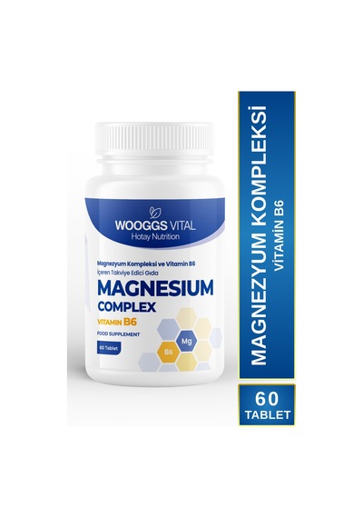Magnezyum Complex Ve B6 Vitamini İçeren Takviye Edici Gıda 60 Tablet