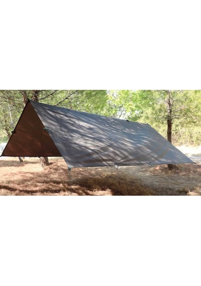Bushlove Bushcraft Tarp Tente 3m 3m Haki Araç Yan Tente Gölgelik Haki