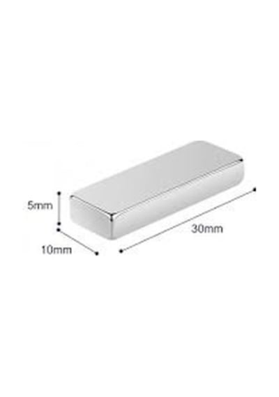 Neodyum Mıknatıs 30x10x5 Mm 5 Adet