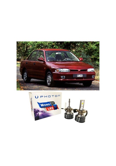 Mitsubishi Lancer Led Xenon Uzun + Kısa Far Ampulü H4 Mono Yeni Seri Beyaz 1993-1996