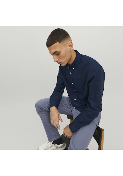 Jack & Jones Klasik Oxford Gömlek 12182486 Navy Blazer Lacivert