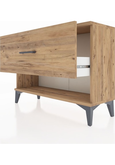 Arges Şifonyer Tek Çekmeceli 88x30x64 Çam-çam Çam