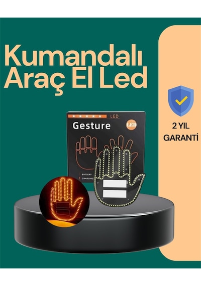 Kablosuz Kumandalı Led Jest Işığı 3 Modlu Araba Arkası Mesaj Işığı, 203 Led İle Yüksek Parlaklık Renkli