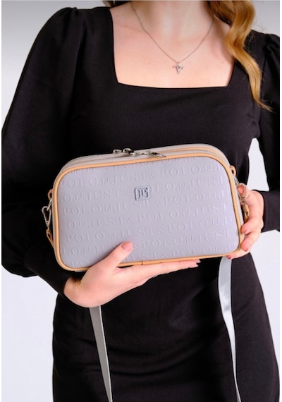 Just Polo Omuz Askılı Çapraz Kadın Çantası Gri 05110198