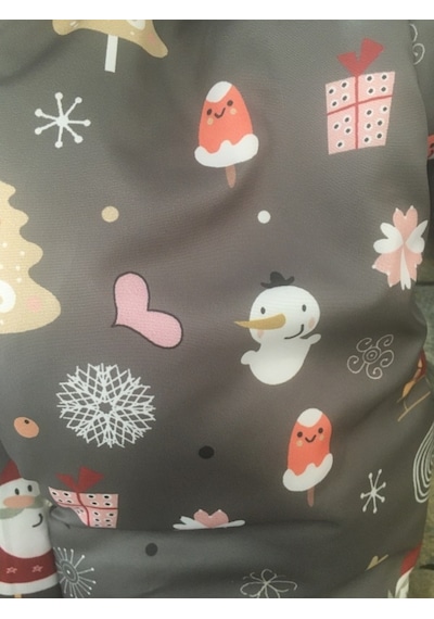 Baby & Baby Unisex Sevimli Noel Baba Ve Arkadaşları Temalı Pamuklu Kozmonot Bebek Tulum Çok Renkli